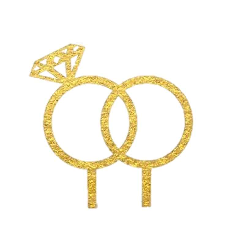 101970.jpg Ring Acrylic Cake Topper - Image 1