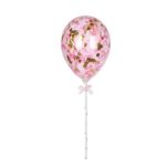 Pink Balloon Topper, 1pc