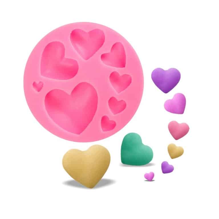 102055.jpg Heart Silicone Mould, SM-210 - Image 1