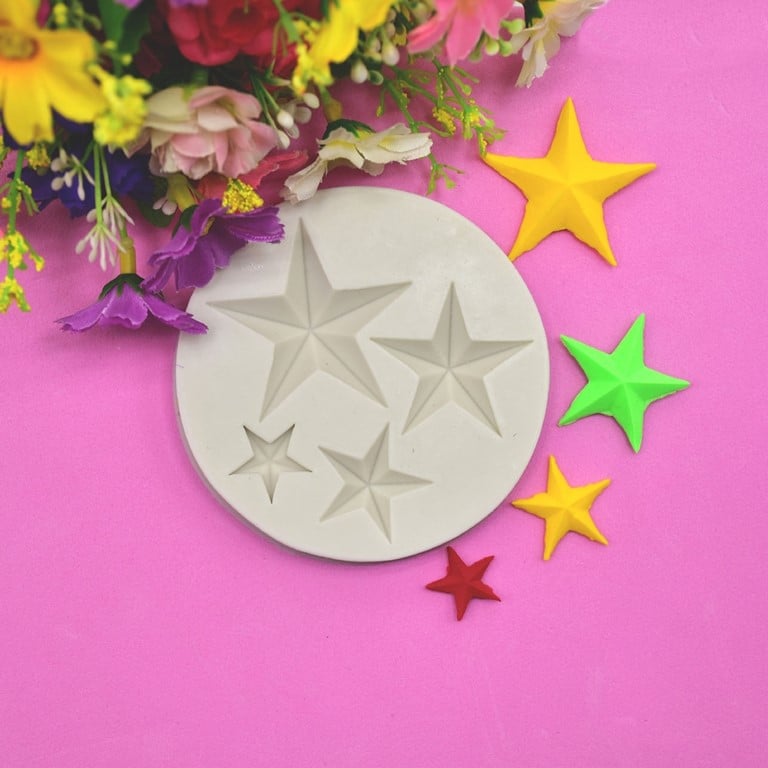 102100.jpg Stars Silicone Mould, SM-1113 - Image 1