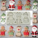 Santa, Snowman & Reindeer Silicone Mould
