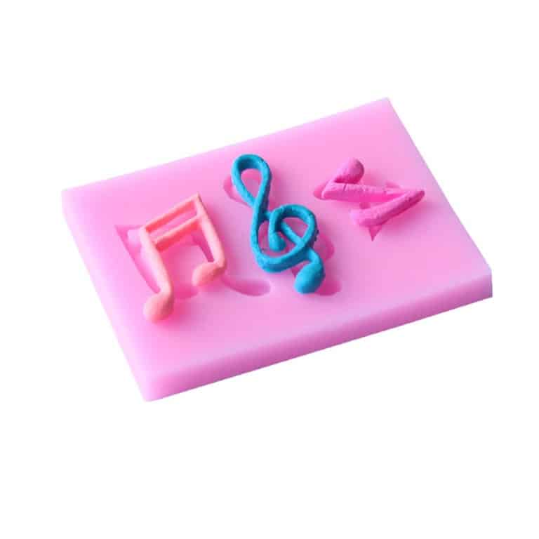 102726.jpg Mini Music Notes Silicone Mould - Image 1