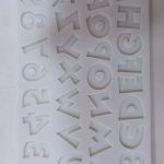 Alphabet & Number Silicone Mould SM-3062