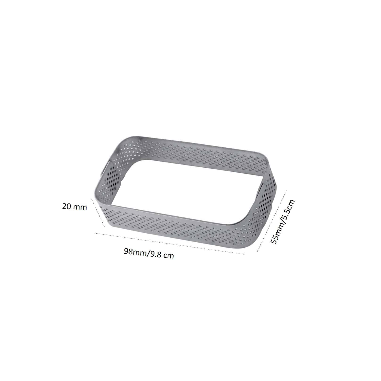 104111-ring-98x55-rect.jpg Perforated Tart Ring 98x55x20mm - Image 1