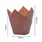 Tulip Paper Cups 80*55*50mm, 50pcs