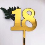 #18 Acrylic Cake Topper