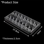 Droplets Shaped Polycarbonate Chocolate Mold, CC-04