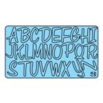 Uppercase Letters Sweet Stamp, TXHM006