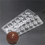 14 PCS ROUND POLYCARBONATE CHOCOLATE MOLD