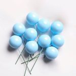 Ball Cake Topper set of 12pcs, Blue