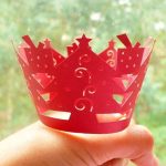 Christmas Tree Cupcake Wrapper, Red