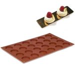 Flat Mini Round Mould, 24pcs