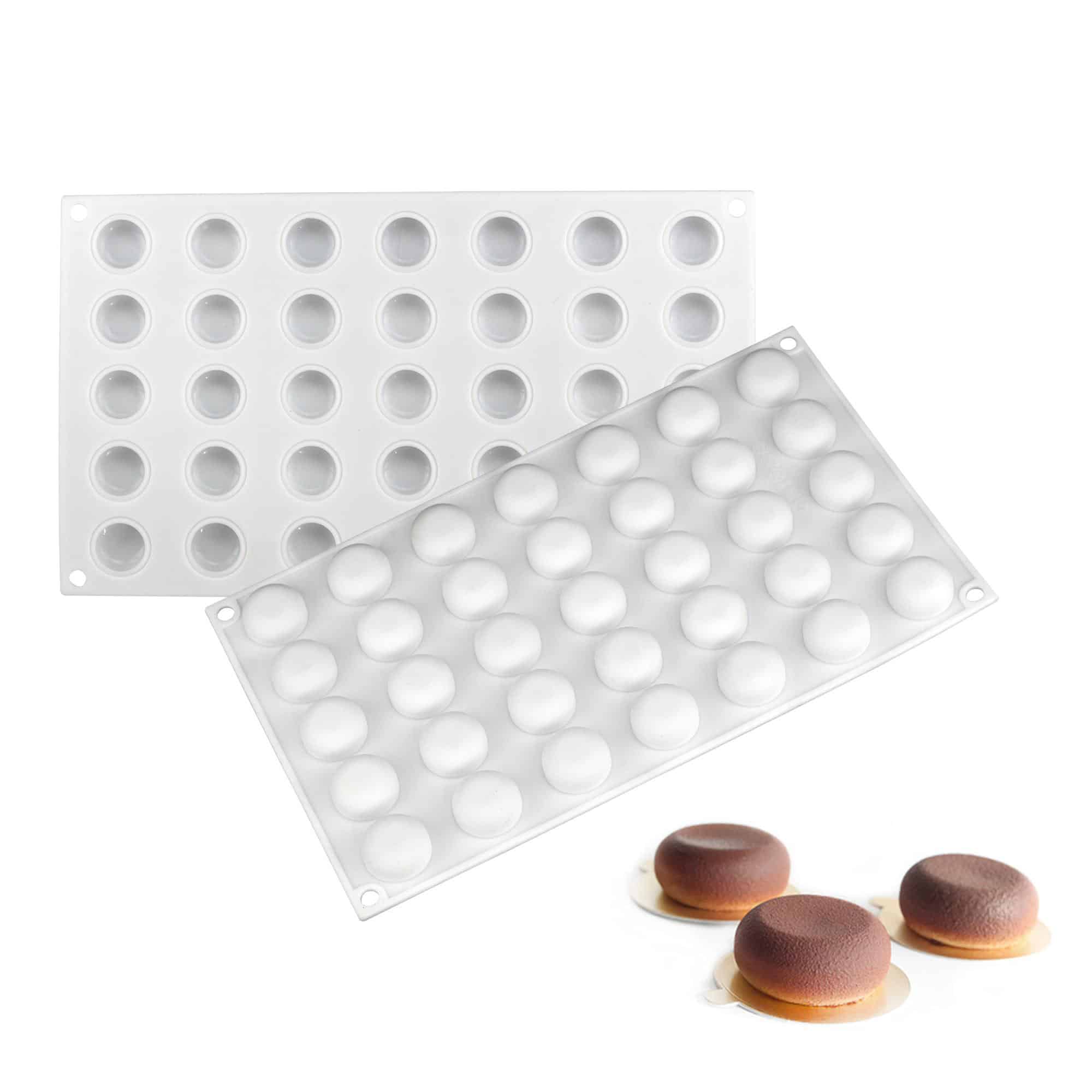 3_21.jpg 35 Cavity Round Silicone Mould, MCM-32 - Image 1