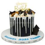 Black Drip Cake