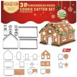 3D Gingerbread House Cookie Cutter Set