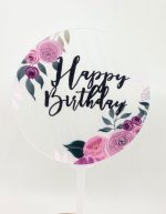 Happy Birthday Acrylic Cake Topper - Image 2