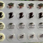 Graduation 3D Chocolate Transfer Sheet, A4