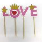 LOVE Cupcake Topper Set