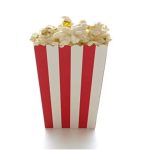 Red Stripes Popcorn Box, 12pcs