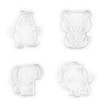 4pcs Animal Plunger Cutter Set
