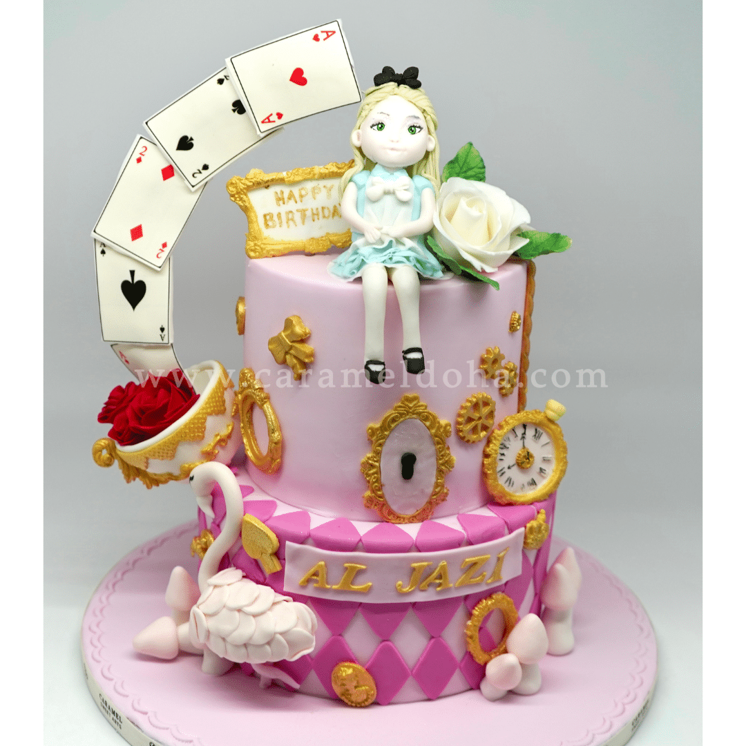 7-4.png Alice in Wonderland Cake - Image 1