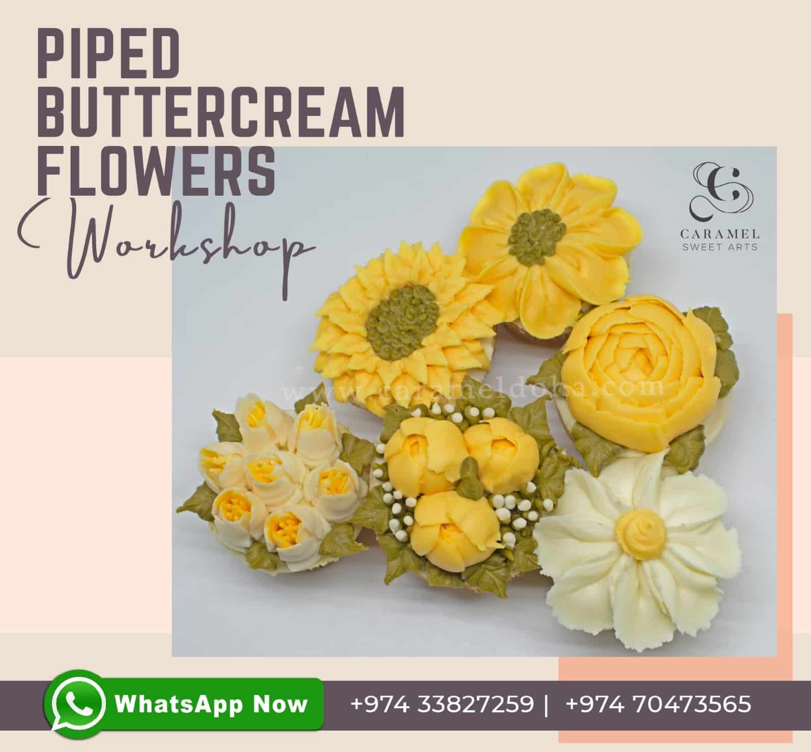 7514c3d4-eadb-4744-bc60-0f2f01cff95e.jpg Piped Buttercream Flower Workshop - Image 1