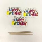 Cute Happy Birthday Cupcake Toppers, 12pcs