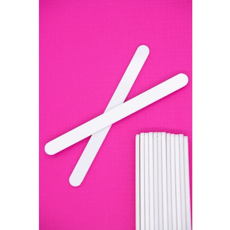 997713_3_.jpg White Acrylic Popsicle Sticks, 12pcs - Image 1