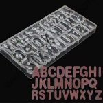 ALPHABETS POLYCARBONATE CHOCOLATE MOLD