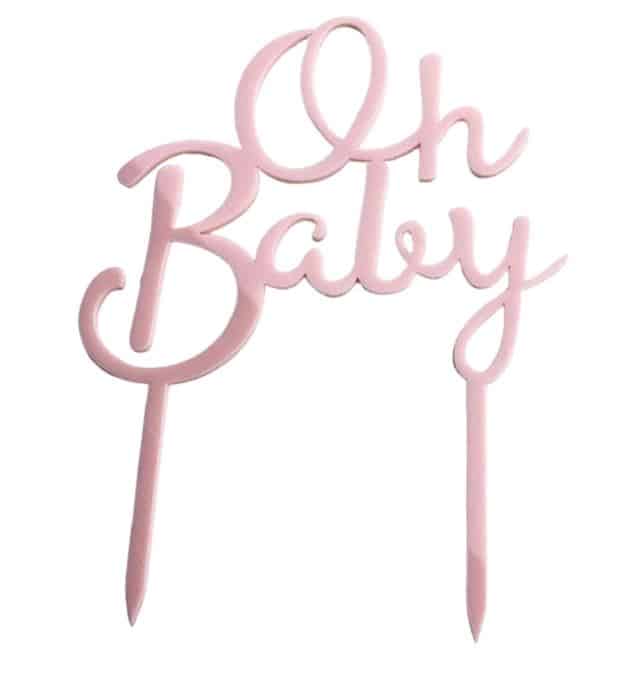 Capture-1-2.jpg Oh Baby Cake Topper, Pink - Image 1