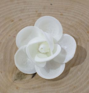 Edible Wafer Paper Flowers - WHITE