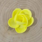 Edible Wafer Paper Flowers - YELLOW