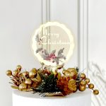 Merry Christmas Cake Topper