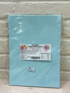 Coloured Wafer Paper Blue 0.6mm, 10pcs