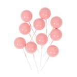 Ball Cake Topper set of 12pcs, Pink