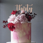 Thirty Cake Topper - Pink