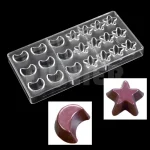 STAR & MOON POLYCARBONATE CHOCOLATE MOLD