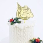 Merry Christmas Cake Topper