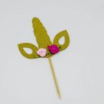 Unicorn Cupcake Topper, 1pc