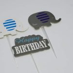 Cute Elephant Cupcake Topper Picks