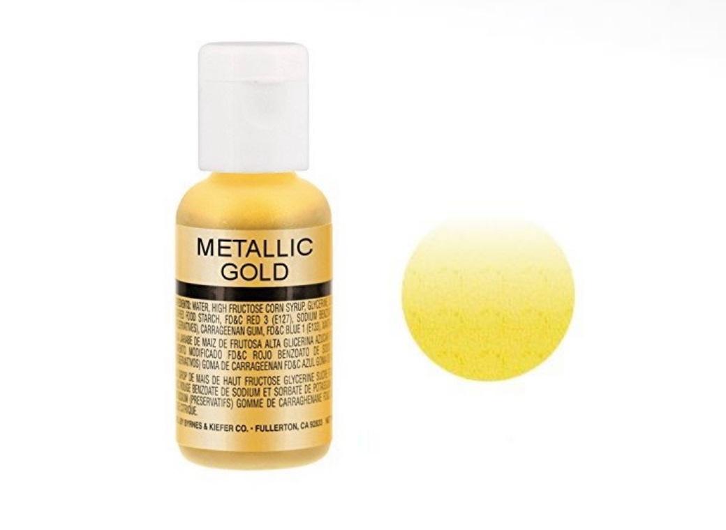 ac_metallic_gold.jpg Metallic Gold Airbrush Food Color, 0.67 oz - Image 1