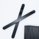 Black Acrylic Popsicle Sticks, 12pcs