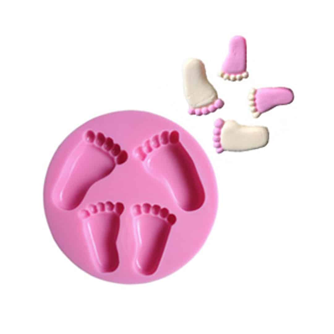 ak_baby_feet_set_of_2.jpg Baby Feet Set of 2 Silicone Mould, Sm-300 - Image 1