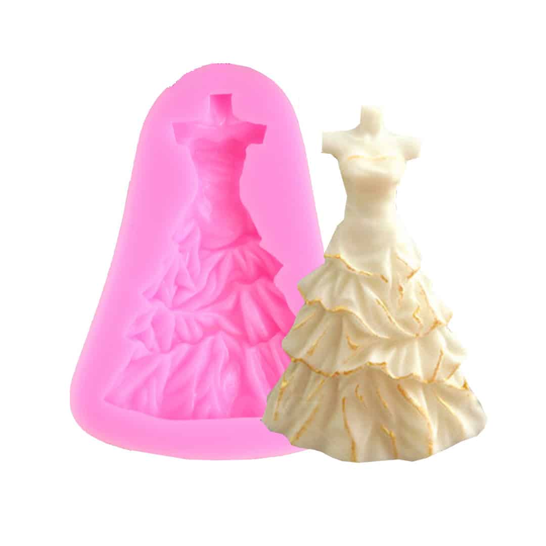 ak_bridal_dress.jpg Bridal Dress Silicone Mould - Image 1