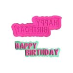 3D Happy Birthday Silicone Mould