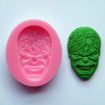 Incredible Hulk Face Design Silicone Mould