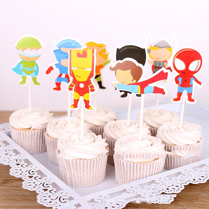 avengers_cupcake_topper.jpg Super Heroes Cupcake Topper Picks - Image 1