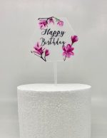 Happy Birthday Acrylic Cake Topper