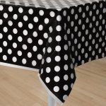 Black Polka Dots Table Cover