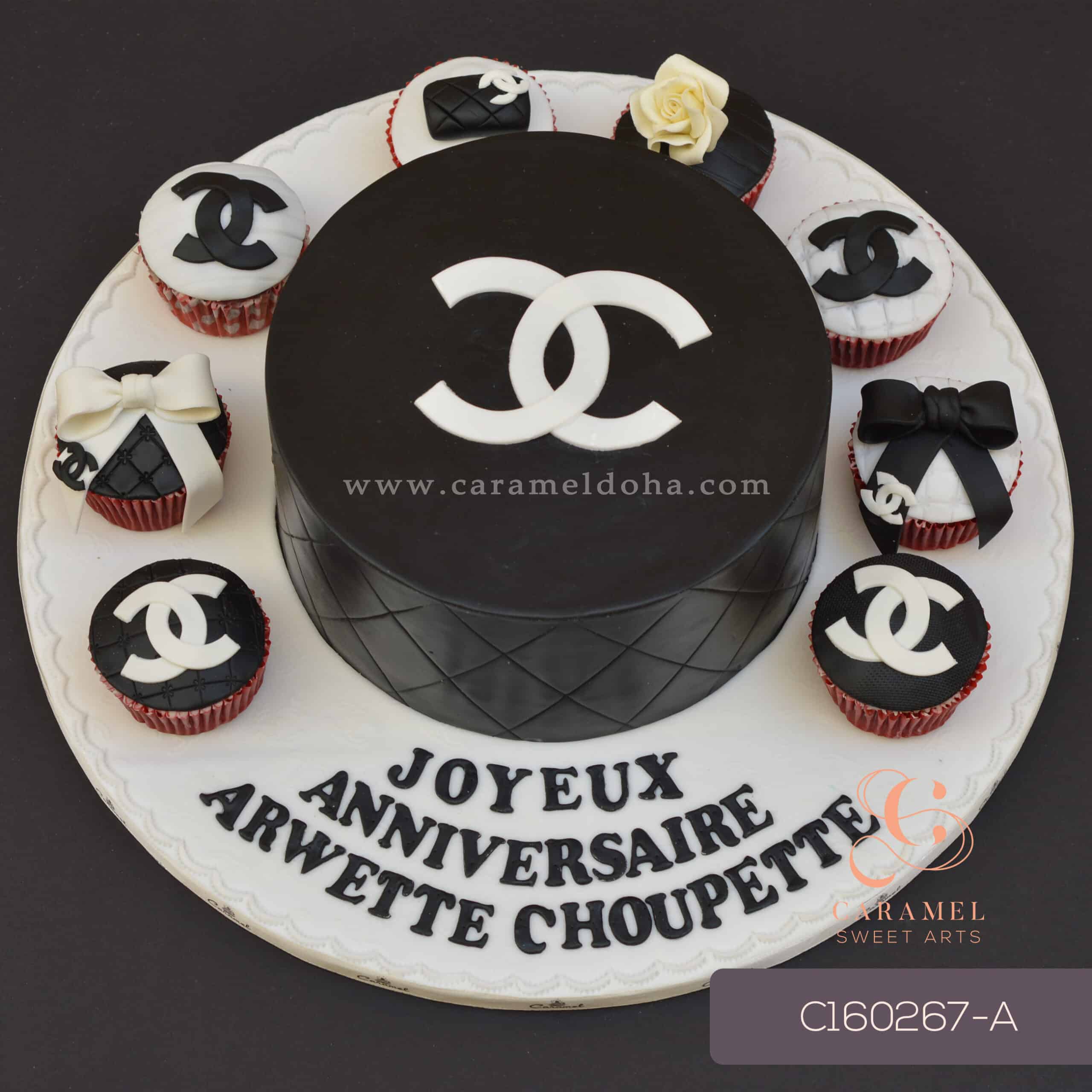 c160267-a-scaled-1.jpg Chanel Themed Cake & Cupcakes - Image 1